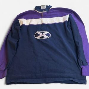 Rugbywear XL vtg 90s cotton Scotland rugby shirt